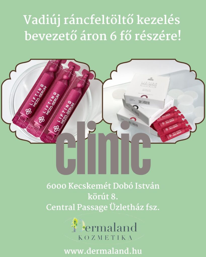 lézeres szőrtelenítés, alissa beauté clinic szérum, rádiófrekvenciás antiaging, ráncfeltöltés a kecskeméti Dermaland kozimetikában, bőrgyógyász, nagykőrös, kiskunfélegyháza, lajosmizse